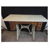 Marble Top Singer Sewing Table