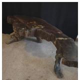 Live Edge Wood Slab Coffee Table