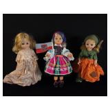 Three 13" Dolls: 2 Madame Alexander, Polish