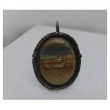 Sterling Silver Pendant with Natural Picture