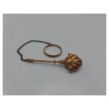 14K Rose Gold Victorian Dress Holder