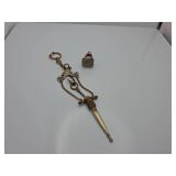 Chatelaine Perfume Container Ornamental Fob