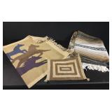 Hand Woven Textiles Mat and Horse