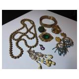 Art Deco Jewelry With Earrings, Bracelet