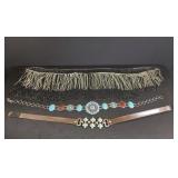 Beaded Fringe Belts and Squash Blossom