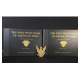 West Point Atlas 2 Vol Set and US Army Brass