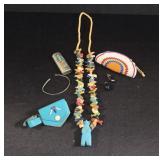 Natural Stone Carved Necklace and Accessories