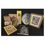Egyptian-Themed Books and Decor
