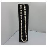 Knotted 16" Pearl Strand with 14k Clasp