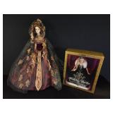 Bob Mackie Porcelain "Autumn" Doll & Barbie "