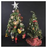 Pair Miniature Christmas Trees With Masculine