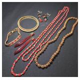 Red Glass and Crystal Jewelry