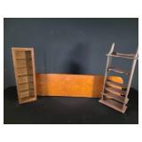 Three Assorted Wooden Shelves