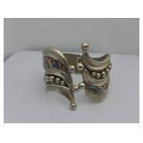 Mexican Sterling Silver Hinged Bracelet