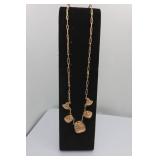 14K Gold 15.5" Egyptian Revival Necklace