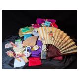Asian Silk Purse and Fan Assortment