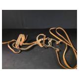 Leather Studded Bridle with Metal Bit