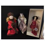 3 Collector Dolls-2 Porcelain