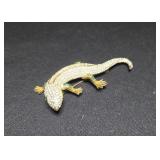 Maresco Lizard Brooch with Crystals
