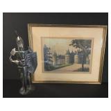 Chateau by R. Fabrey and Metal Knight Figure