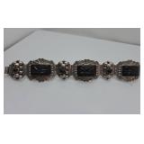 Sterling Silver Mexican Onyx Bracelet