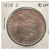1878-S Morgan Silver Dollar MS64