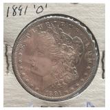 1891-O Morgan Silver Dollar