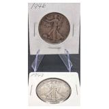 1946 and 1947 Walking Liberty Silver Half Dollars