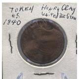 1840 Henry Clay U.S. Token