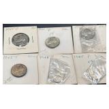 Six 1945 U.S. Jefferson Nickels