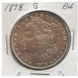 1878-S Morgan Silver Dollar BU
