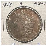 1878-S Morgan Silver Dollar Coin