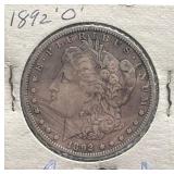 1892-O Morgan Silver Dollar