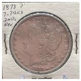 1878-P Morgan Dollar, 7 Tail Feathers, 2nd Reverse