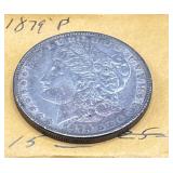 1879-P Morgan Silver Dollar