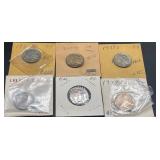 Six Buffalo Nickels