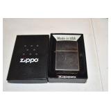 Black Zippo Lighter in Org Case
