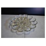 Glass Deviled Egg Plate