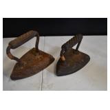 Pair of Cast Iron Sad Irons