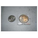 Kennedy 1/2 Dollar & Eisenhower Dollar Coins