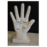 Ceramic Hand Palmistry Scupture