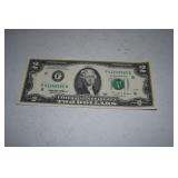 1995 Crisp $2 Bill