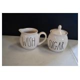 Rae Dunn Creamer & Sugar Bowl