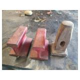 A Devil Tool & 2 Small Pieces of Railroad Track