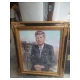 Large Framed Print of John F. Kennedy