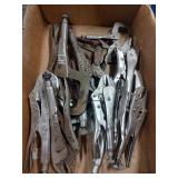 Box of Vise Grips & More