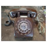 Vintage Brown Rotary Phone