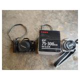 Nikon, Canon Cameras with Extra Lens