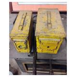 2 Ammo Cans & Old Gun Barrel