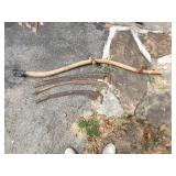 Scythe Handle and 3 loose blades